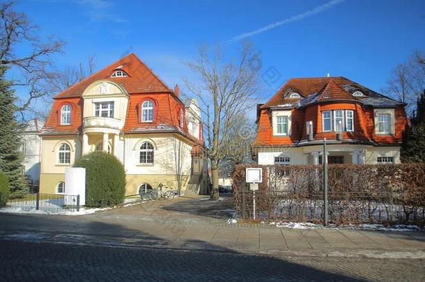 两个在历史上重要的别墅,列入文物保护名册的同样地纪念碑采用格赖夫斯瓦尔德,德国