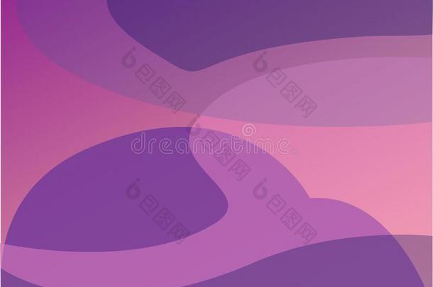 矢量紫罗兰,紫色的背景和<strong>视差</strong>影响-反式