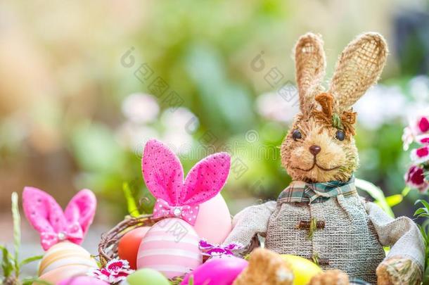 幸福的复活节兔<strong>子鸡蛋</strong>