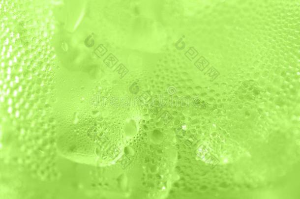 水落下苏打冰烘焙背景新鲜的冷静的冰绿色的文本