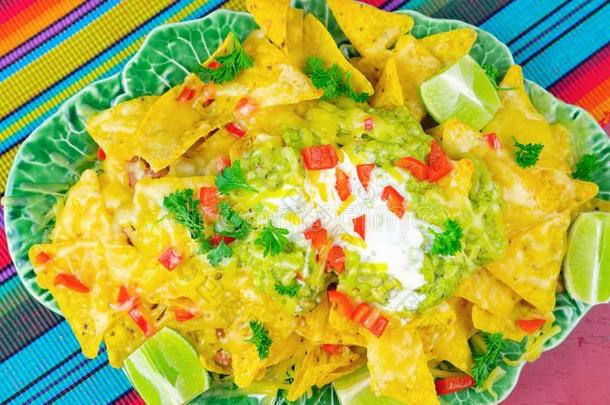 人名demand需要蛋黄酱社交聚会表和墨西哥玉米片食物大浅盘.