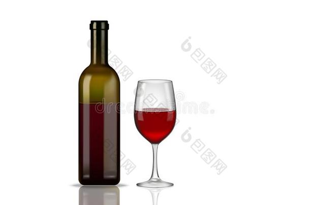 葡萄酒瓶子玻璃