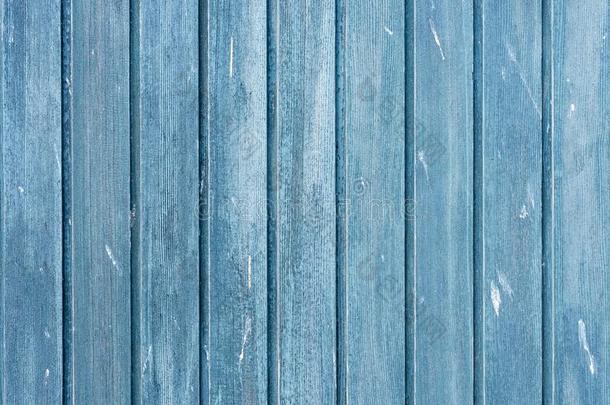 蓝色木制的板和木材谷物