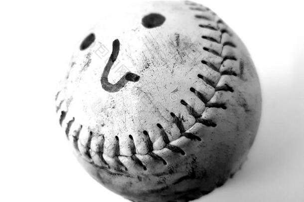 棒球微笑的面容