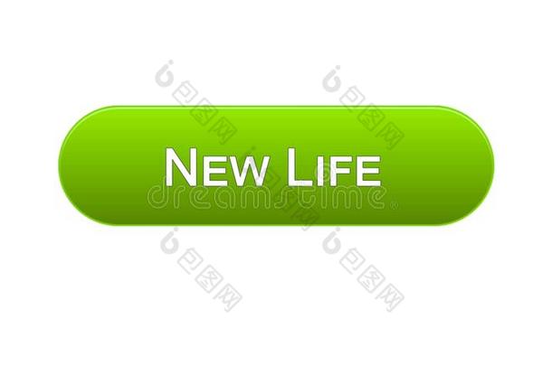 新的生活蜘蛛网界面<strong>按钮</strong>绿色的颜色,动机程序,英文字母表的第19个字母