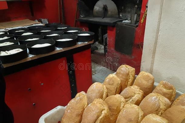 面包烤箱制造面包食物
