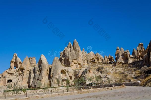 卡帕多奇亚岩石形成美丽的风景优美的形状