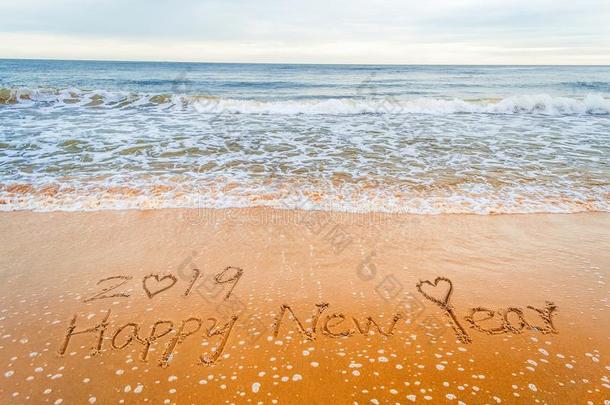 幸福的新的年<strong>2019</strong>和心爱