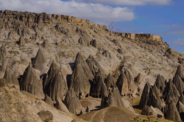 著名的卡帕多西安陆标-唯一的火山的石头柱