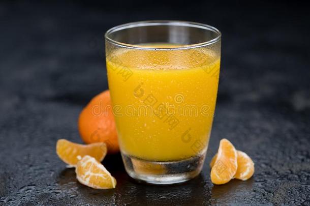 自家制的柑橘果汁关-在上面射手