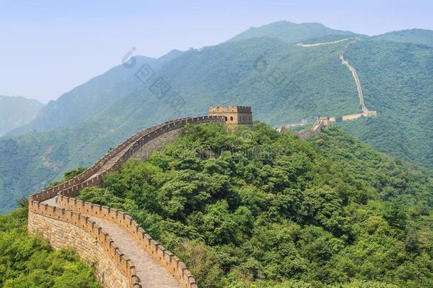 壮丽的伟大的墙,著名的旅行者地点,北京,中国