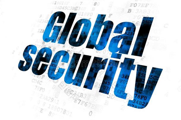 安全观念:全球的安全向数字的背景