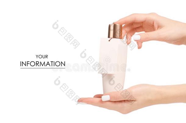 指已提到的人瓶子化妆品乳霜洗液采用手美容学美好帕特