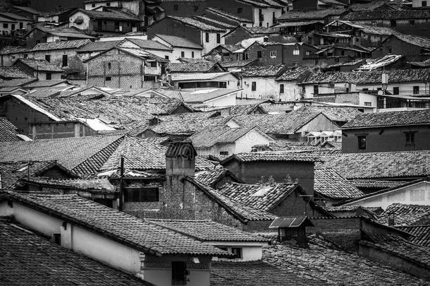 指已提到的人屋顶关于指已提到的人住宅关于库斯科,秘鲁