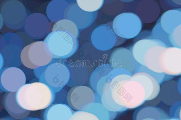 蓝色焦外成像背景.发光的丁香花属蓝色分散注意力背景幕布