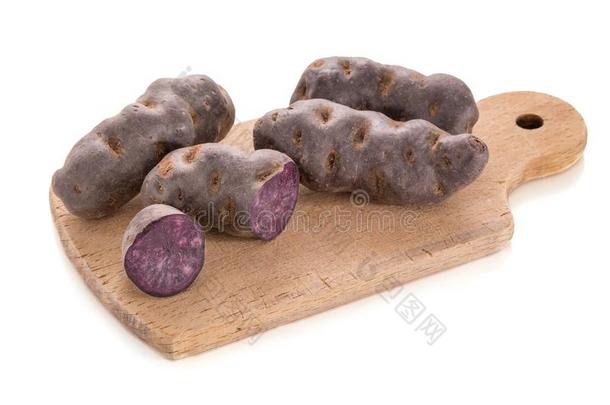 卵黄,紫色的马铃薯采用痔向一木制的cutt采用gbo一rd