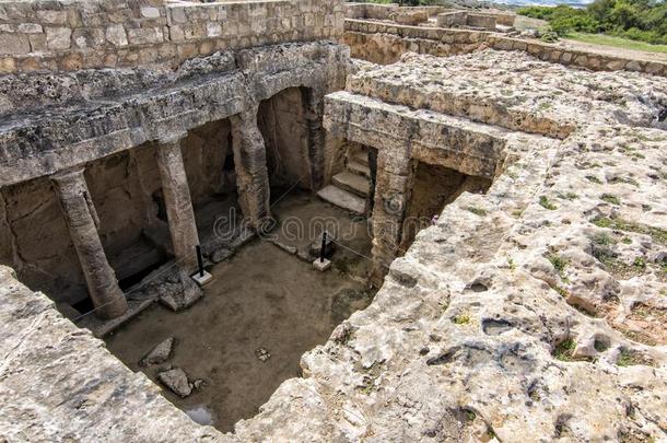 墓穴关于指已提到的人君主,旅行者吸引塞浦路斯.