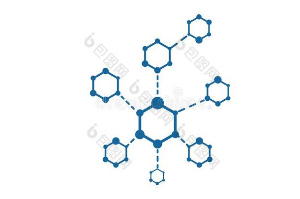 抽象的背景物质和分子