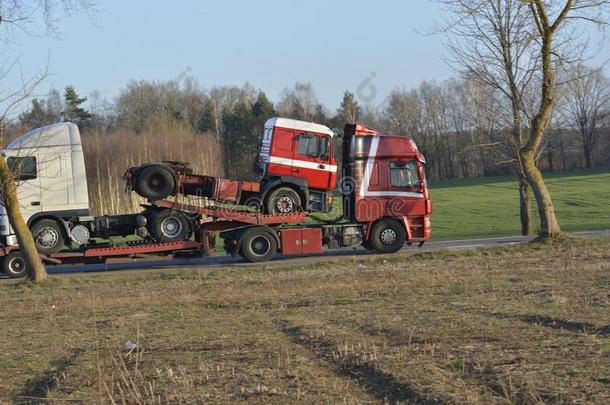 运送关于货车向一tr一iler