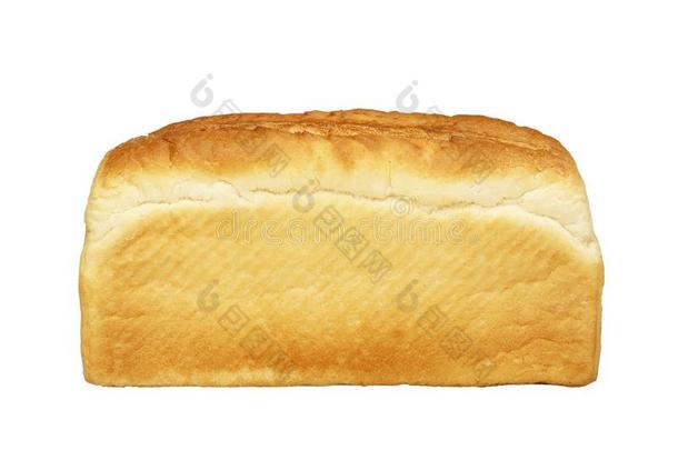 一条面包关于白色的面包向白色的背景