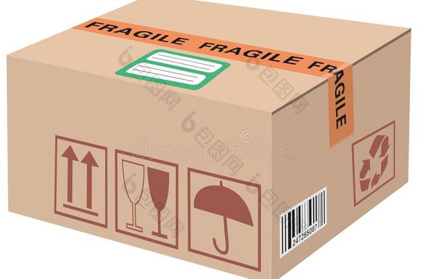 卡纸板盒尤指装食品或液体的)硬纸盒容器关闭着的包袱盒包装和int.哈