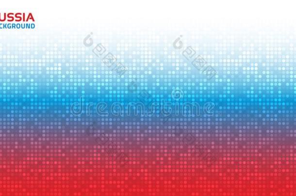 梯度像素数字的红色的蓝色水平的背景.俄罗斯帝国20