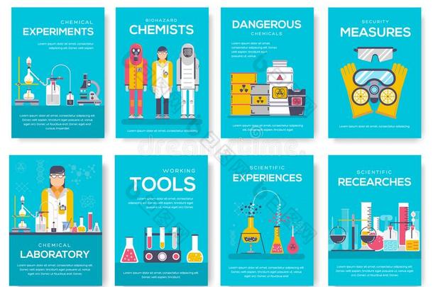 生物危害化学家小册子卡放置.化学实验室样板关于