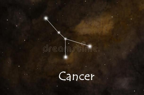 癌症星占或黄道带或星座说明