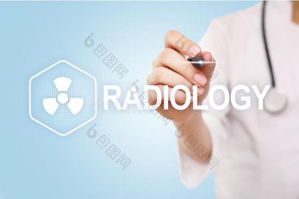 放射学医学的科技向实质上的屏幕.卫生保健.