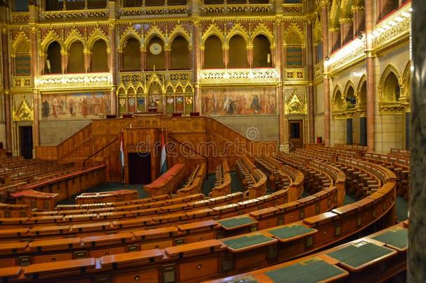 木制的席位采用政府采用布达佩斯议会