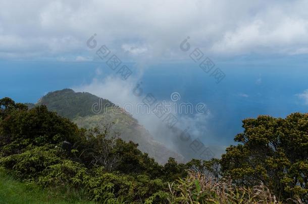 美丽的卡拉劳守望<strong>远景</strong>向考艾岛,美国夏威夷州