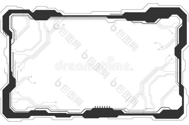 抽象的<strong>界面</strong>电路板<strong>科技</strong>,<strong>矢量</strong>背景