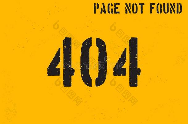 <strong>404</strong>错误页蹩脚货背景.矢量说明