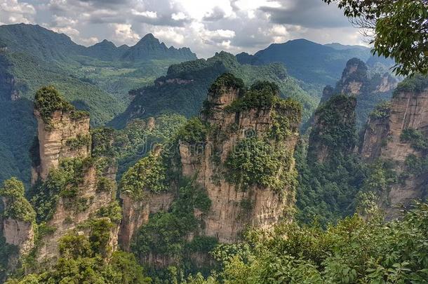 张家界国家的森林公园-中国-哈利路亚山