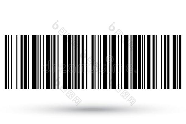 条形码矢量偶像或条行为准则扫描标签产品价格加标签于