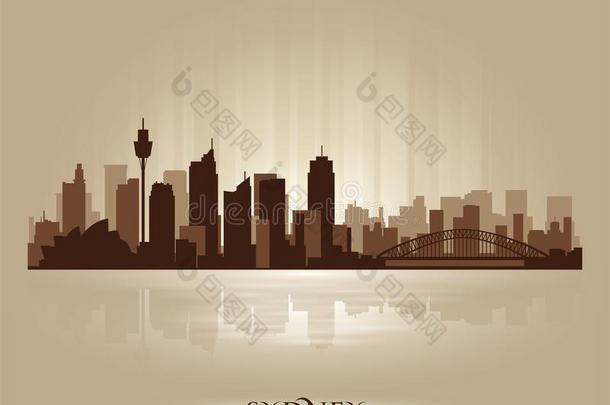 悉尼澳大利亚地平线城市轮廓