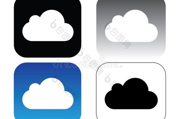 苹果公司提供的云端服务偶像收集,苹果公司提供的云端服务矢量放置