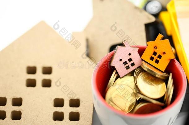 袖珍型的东西房屋和金coinsurance联合保险,抵押,借出物,管理财产