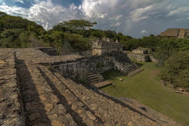 玛雅人的古希腊城市的卫城埃克巴兰采用墨西哥