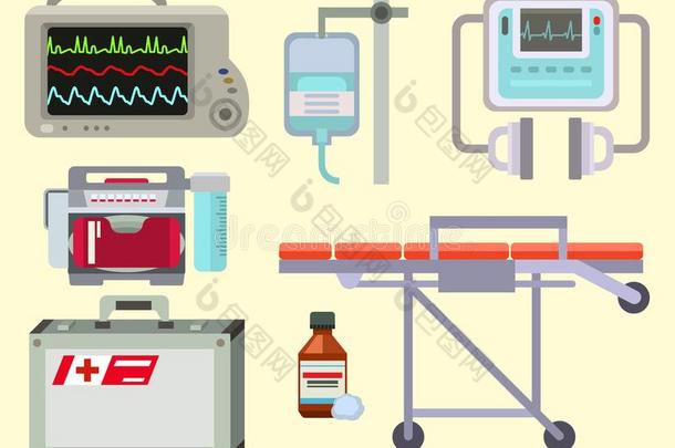 救护车偶像矢量医学健康状况紧急情况医院象征