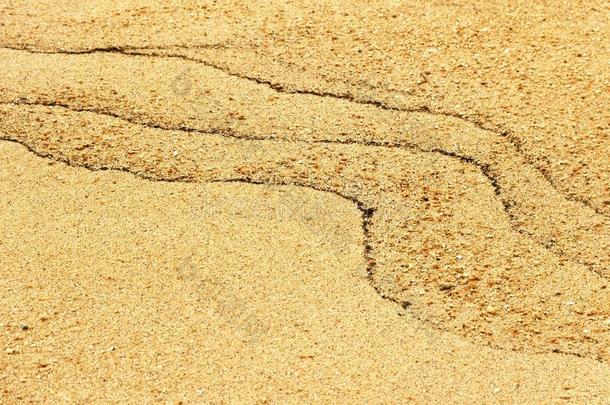 抽象的轮廓向沙