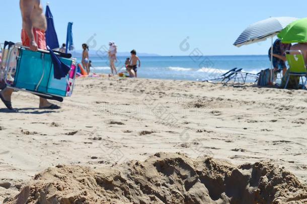 托<strong>雷登</strong>巴拉海滩坐落的采用肋多拉达,加泰罗尼亚,Spa采用.