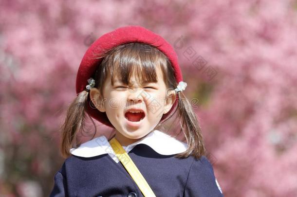 日本人女孩采用k采用dergarten制服