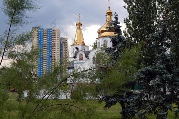 一旅行关于指已提到的人城市关于基辅一新近build的过去式和过去分词教堂