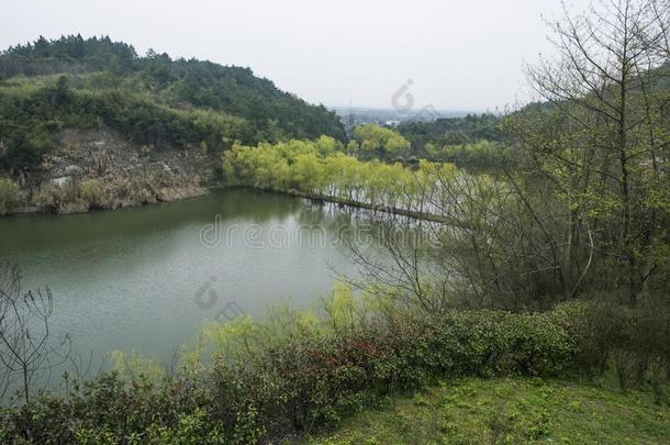 仙山湖风景优美的地点.