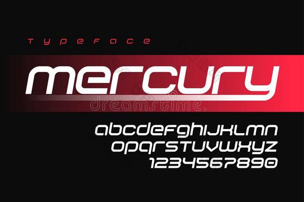 汞未来的有关运动的字体设计,字母表,字体,莱特