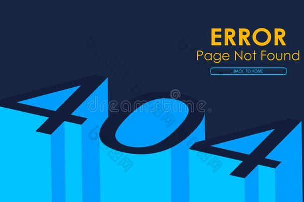 404错误页不创办采用3英语字母表中的第四个字母方式矢量图解的