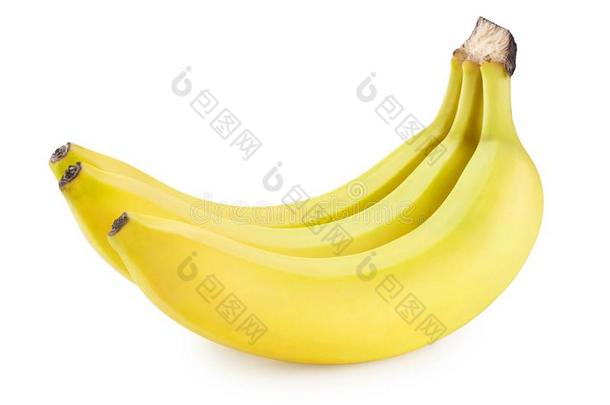 新鲜的促进食欲的香蕉,有用的成果向白色的
