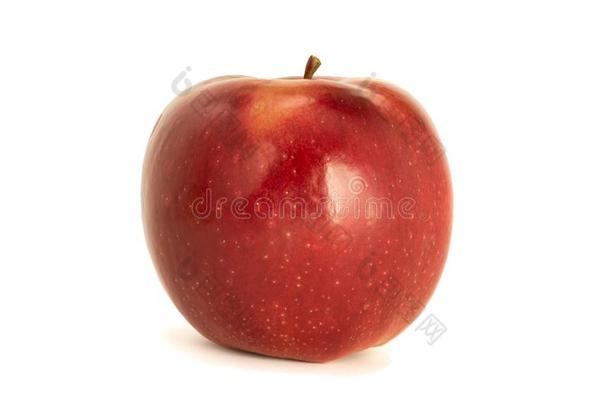 多样关于成熟的红色的苹果利戈使隔离白色的背景.<strong>检察</strong>官