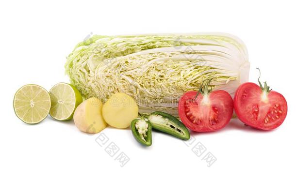 新鲜的蔬菜绿色的甘蓝,番茄,马铃薯,辛辣的胡椒